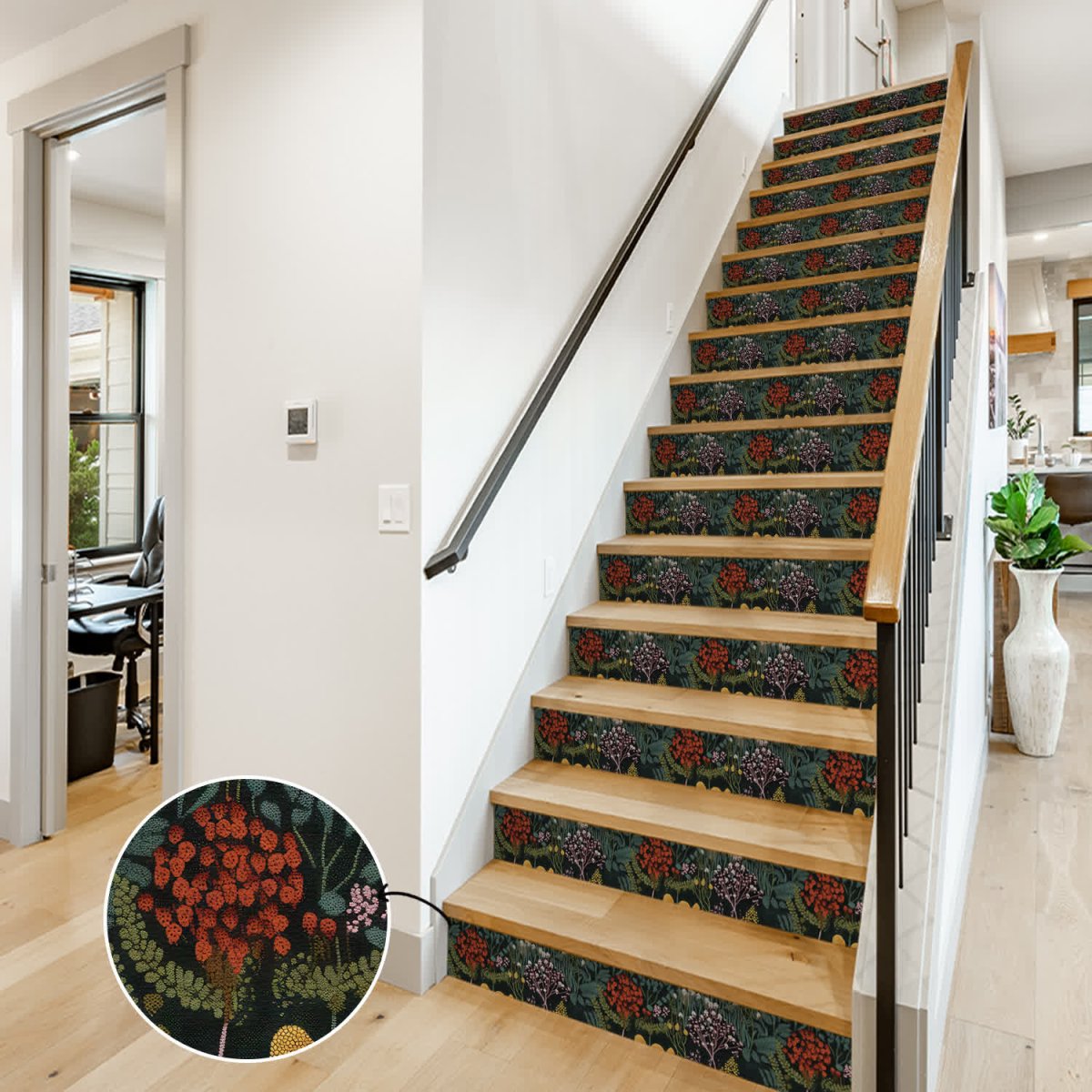 Autocollants d'escalier rétro, décoller et coller, imperméables – Image 3