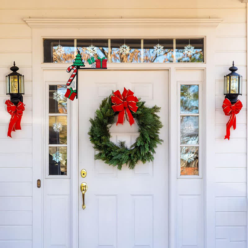 Cadeau pour sapin de Noël, décoration de cadre de porte – Image 3